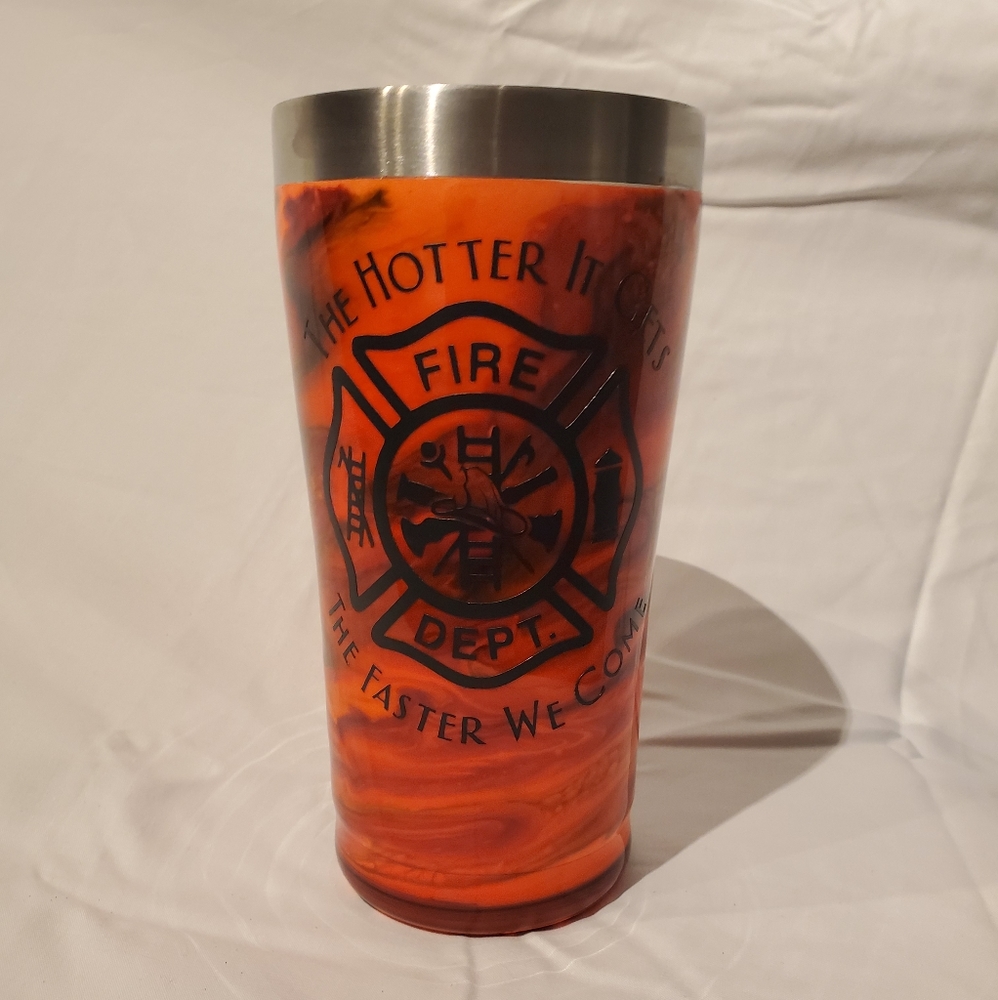 20 oz Firefighter tumbler